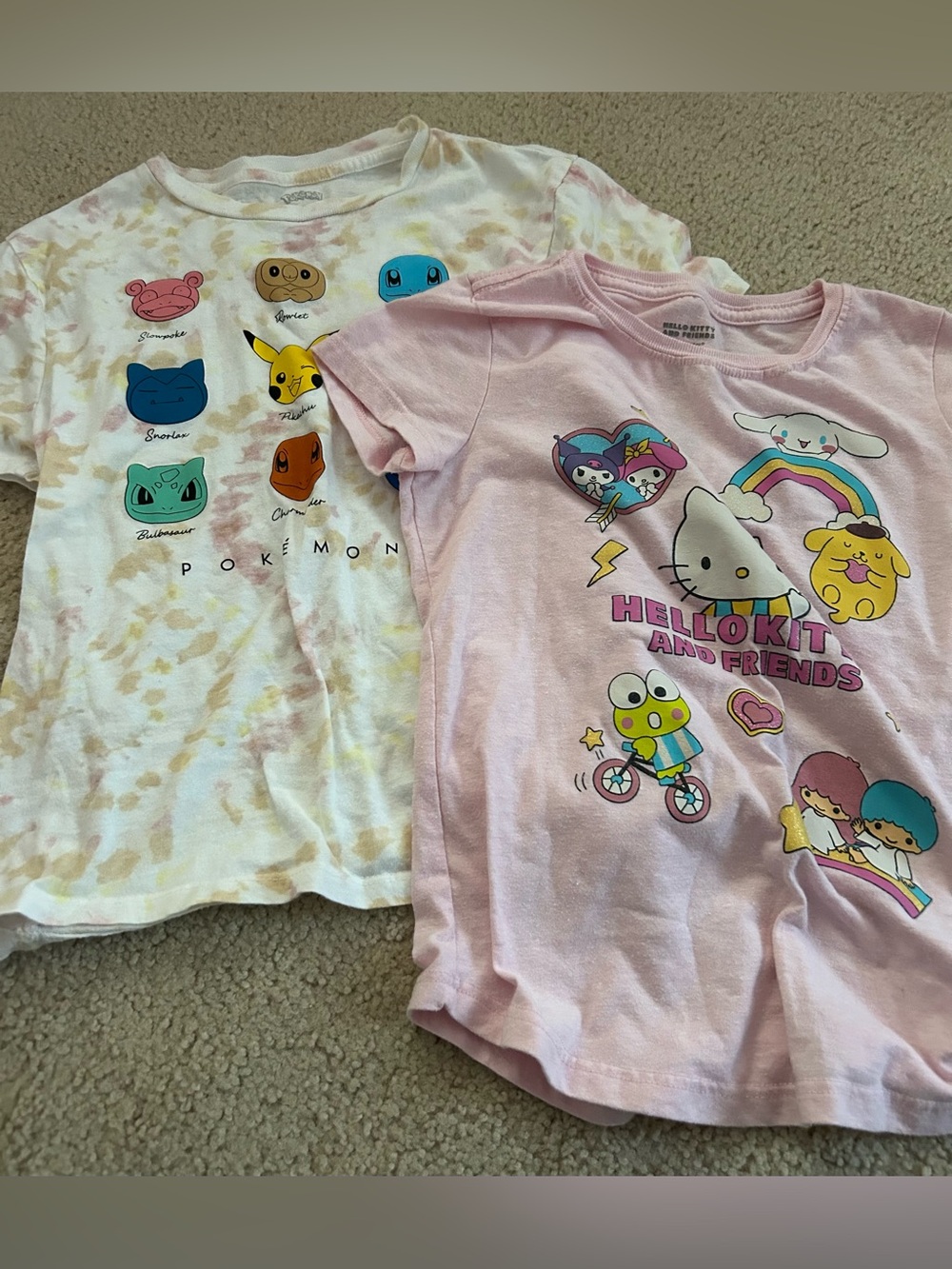 lot of 2 girls medium/size 8 graphic shirts